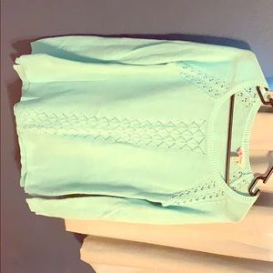 Candie’s sweater with button down back